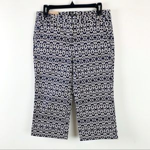 J.Crew Womens Chinos Favorite Fit Cropped Capri Work Summer Pattern Pant NWT